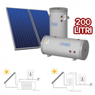 Pannello Solare Sistema Termico Circolazione Forzata Cordivari BM 200 1x2,5 Acqua Calda Sanitaria
