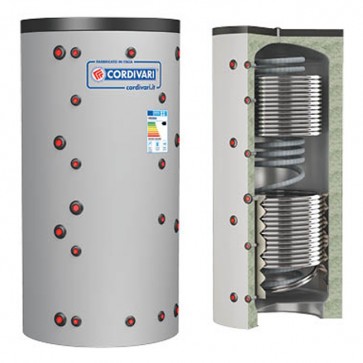 Cordivari Termoaccumulatore ECO COMBI 3 VC 800 a 2000 MORBIDA SMONTABILE 1 Scambiatore Fisso