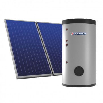Pannello Solare Sistema Termico Circolazione Forzata Cordivari PUFFERMAS 3 CTS POWER 600 5X2,5 Acqua Calda Sanitaria E Riscaldamento