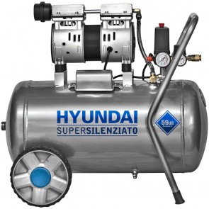Compressore 50 lt Silenziato 750W HYUNDAI 65701