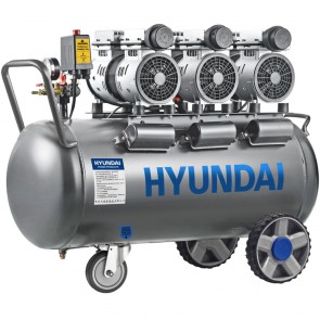 Compressore HYUNDAI 65704 da 100 lt Silenziato 2250W Oilless Senza Olio