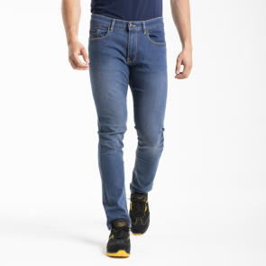 Jeans Da Lavoro WORK3 Fibreflex 5 Tasche Straight Spazzolato