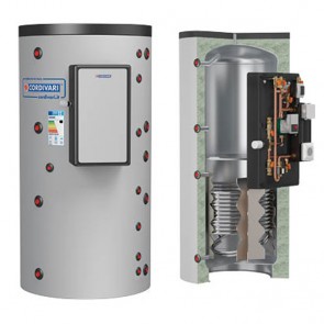 Termoaccumulatore Cordivari PUFFERMAS 1 800 a 1500 litri modulo MAC per produzione acqua sanitaria 1 scambiatore 